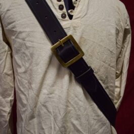 A Pirate Baldric Style 2 with a white shirt on it.
