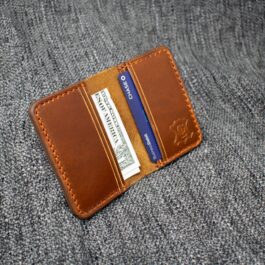 The "Bernie" Wallet with a Credit Card Holder on Top of It.