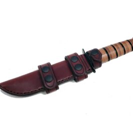 maroon Leather Scout Sheath for the Ka Bar Fighting Knife - renaissance clothing - renaissance clothing men - renaissance clothing women - renaissance clothing near me - renaissance art clothing - renaissance era clothing - renaissance costume ideas