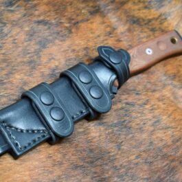 black Handmade Leather Scout Sheath For The TOPS Fieldcraft Knife. - renaissance clothing - renaissance clothing men - renaissance clothing women - renaissance clothing near me - renaissance art clothing - renaissance era clothing - renaissance costume ideas