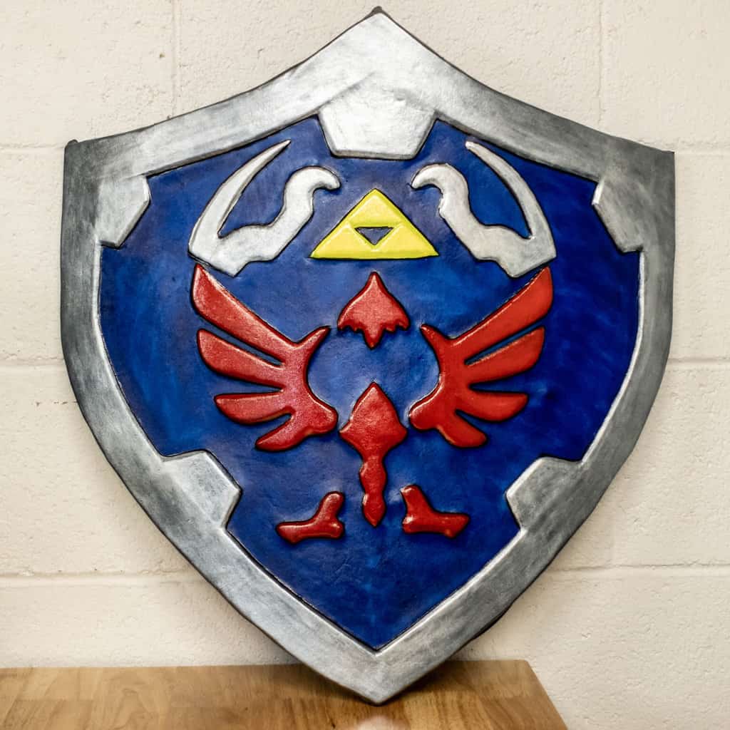 Wood and Leather Hylian Shield - Grommet's Leathercraft