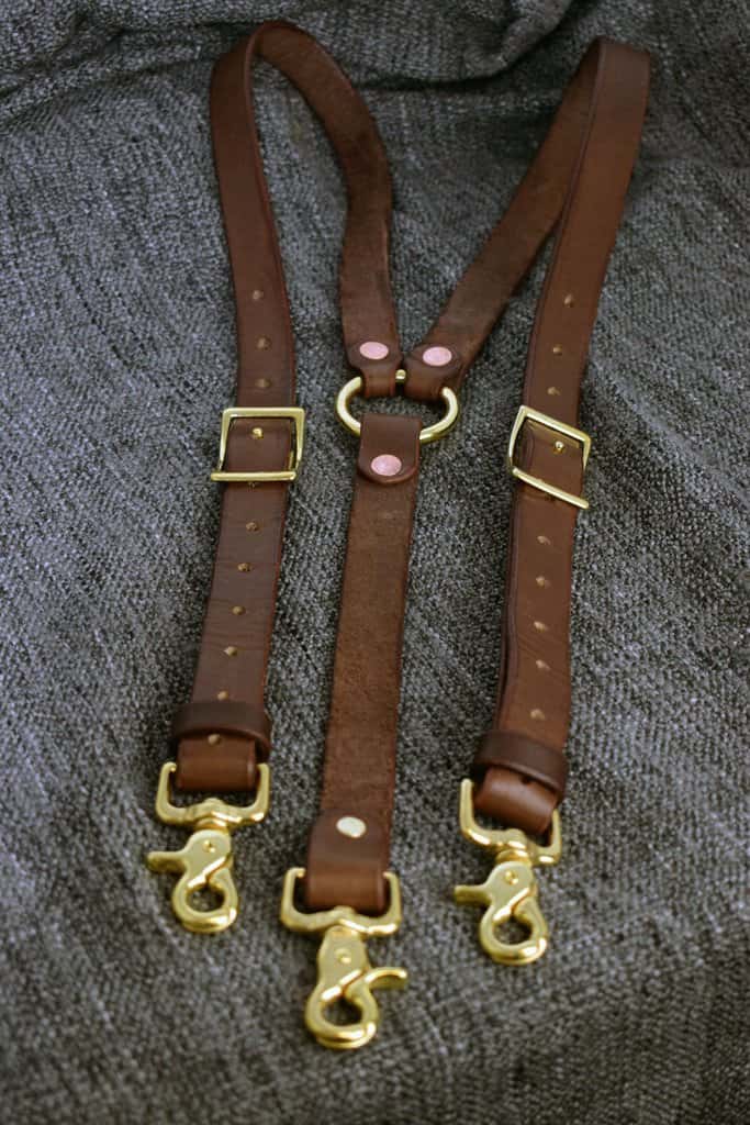 Brown Leather Dog Lead Real English Brass Trigger Hook Hand Made 15mm wide w3b 