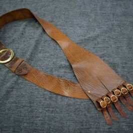 Real Leather Pirate Bandolier Belt Fancy Dress Hunting Utility Strap  Accessory