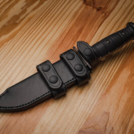 a scout style medford usmc fighter leather sheath
