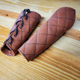quilted leather vambraces