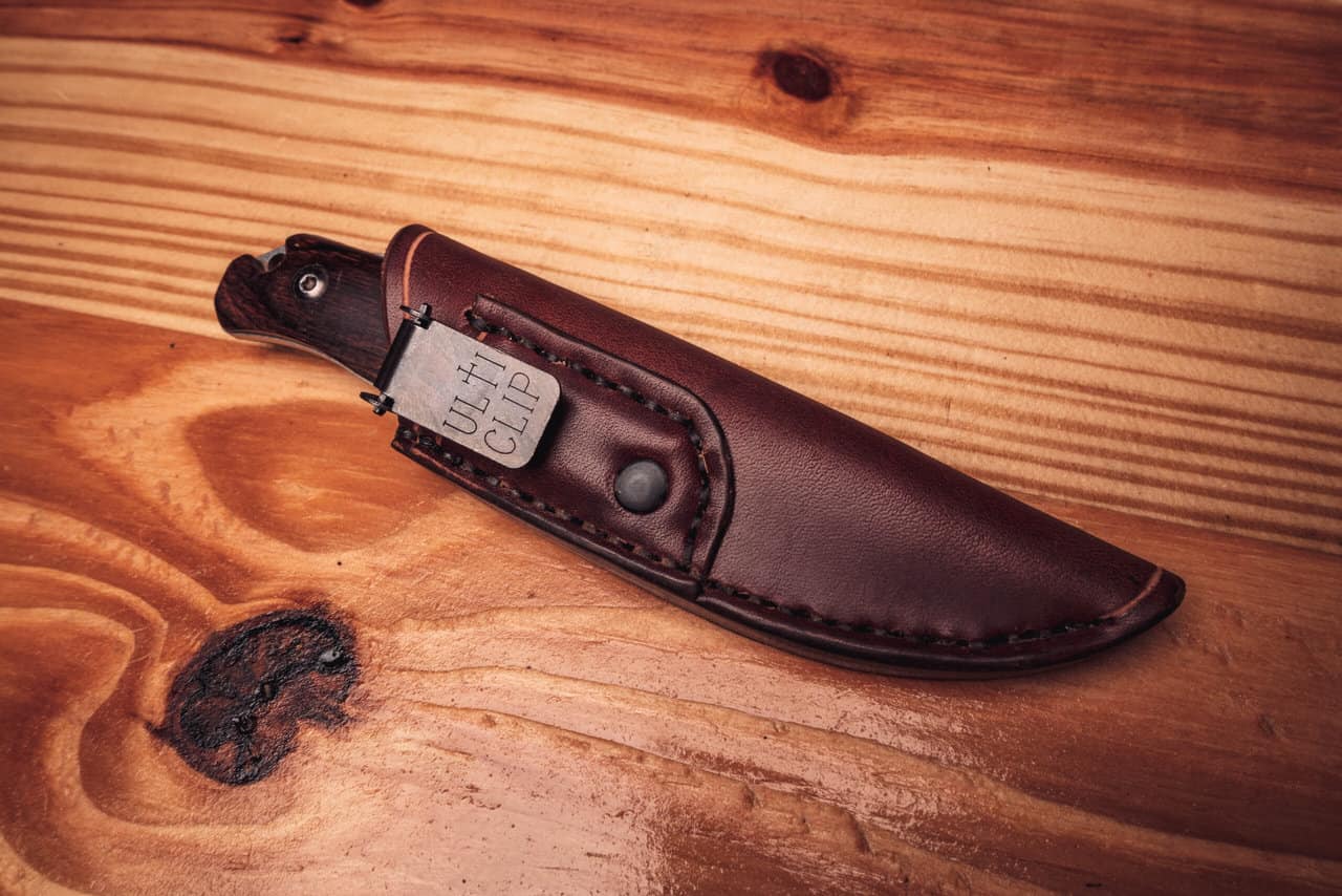 Leather Pocket Sheath for the Benchmade Hidden Canyon Hunter - Grommet's  Leathercraft